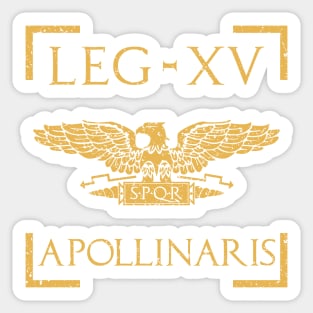Legio XV Apollinaris SPQR Eagle Emblem Roman Legion Sticker